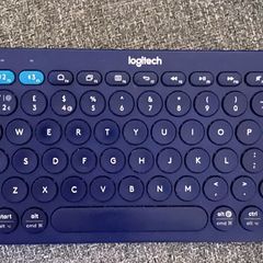 Logitech K380 Multi-Device Bluetooth Keyboard | Navy Blue | Barely Used