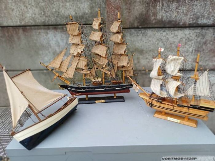 Collection of Vintage Model Ships