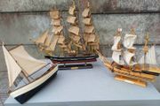 Collection of Vintage Model Ships