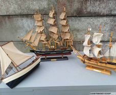 Collection of Vintage Model Ships
