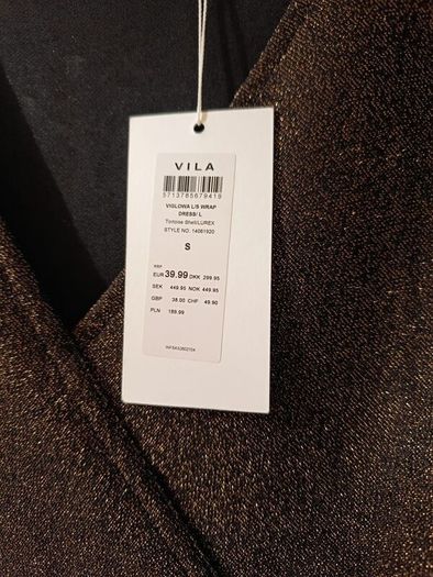 Gold Vila dress