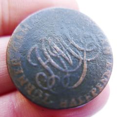 Ireland 17... Dublin 1/2 Half Penny Token - Scratches