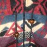 Purple and blue Vintage Aztec print hooded fleece  med to large Image 4