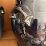 Vintage BHS Brecon Blue Storage Jars Lidded Stoneware Pots Pair Image 10