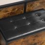 Storage bench vintage brown Image 3