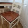 Dining table & 6 chairs, wood with protective glass Image 3