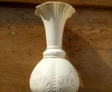 Vintage Belleek Porcelain 9in Vase