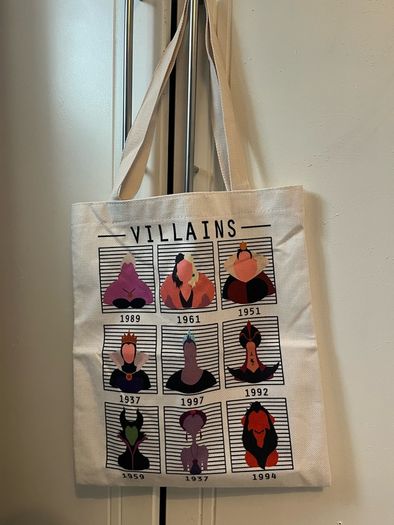 Disney villains tote bag NEW