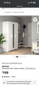wardrobe 3 door mirror Ikea