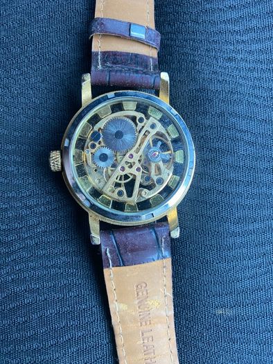 GOER skeleton dial automatic men's watch