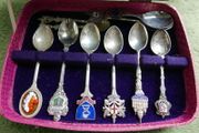 Vintage   Souvenir Spoons England and Scotland, Souvenir Travel Spoons, Collectible Display Spoons