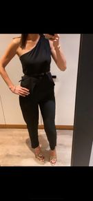 Zara one shoulder jumpsuit