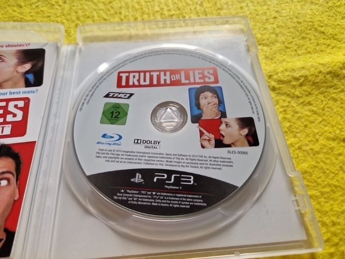 Truth or Lies someone will get caught PlayStation3 ps3 games Original