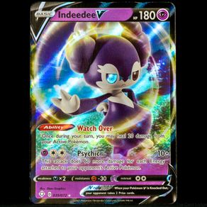Indeedee V 039/072 Double Holo Ultra Rare SWSH Shining Fates Pokemon Card