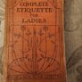 Complete Etiquete For Ladies.  Ward Lock & Company. Vintage Paperback In Fair Condition. See Photos. Image 2