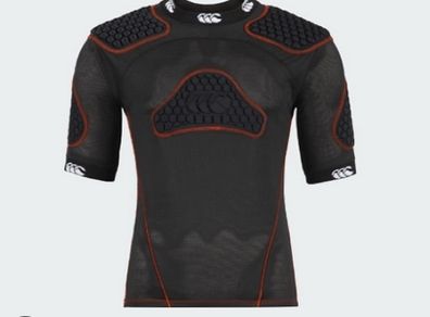 Canterbury Rugby Flexitop Pro Padded Body Protection black/red Mens