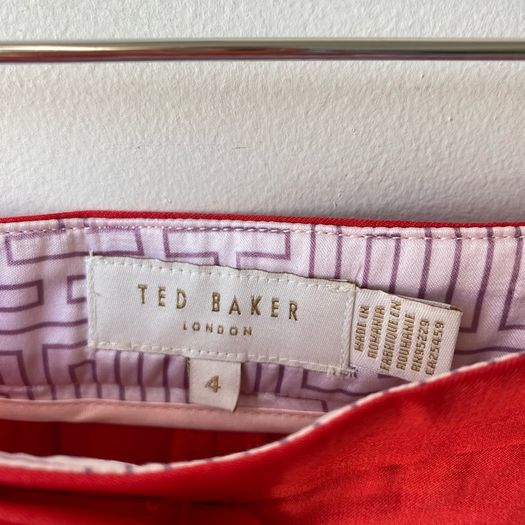 Ted Baker Coral Pink Tailored Crop Trousers