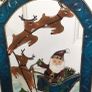 Vintage Foldable Santa Fireplace Metal cover Image 2