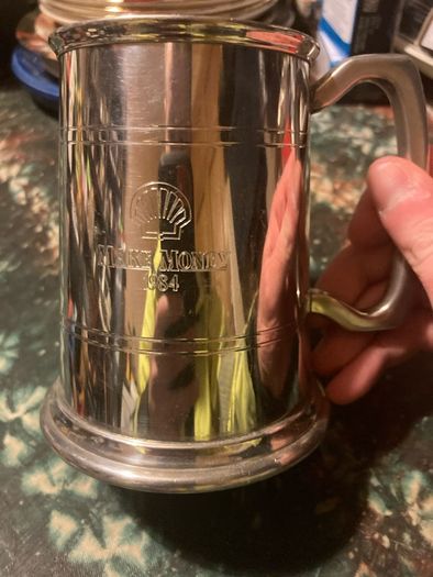 Pewter shell tankard free postage