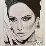 Jennifer Lopez Pencil Drawing Image 2