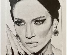 Jennifer Lopez Pencil Drawing