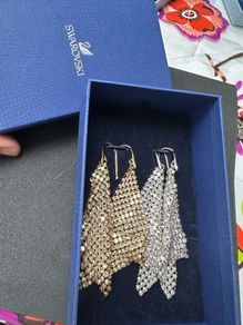 Swarovski Crystal Mesh Drop Earrings