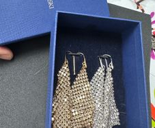 Swarovski Crystal Mesh Drop Earrings