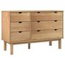 Drawer Cabinet OTTA 111x43x73.5cm Solid Wood Pine Image 2
