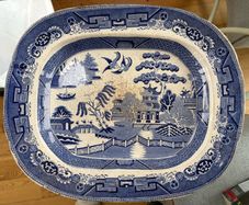 Antique Willow Pattern Plate