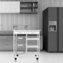 BRAND NEW Kitchen Islands Trolleys Hotel Catering Serving Trolley Moveable Kitchen Storage Rack Four-layer Home Utility Shelf Trolley HWC Image 4