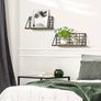 Floating Shelves 40cm Rustic Shelf for Wall, Easy to install and Sturdy Wall Shelves Set of 2, Room Decor for Bedroom, Kitchen Bathroom, Living Room Image 2