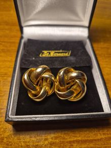 Vintage St Bernard Knot Earrings