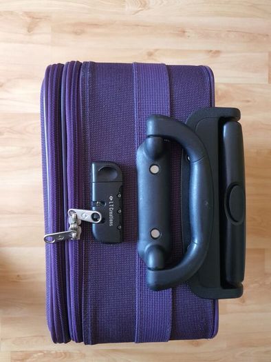 LT creations purple suitcase