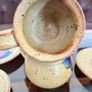 Vintage Stoneware 3 Coffee Cups & Saucers made by Badger Hill Pottery Image 4