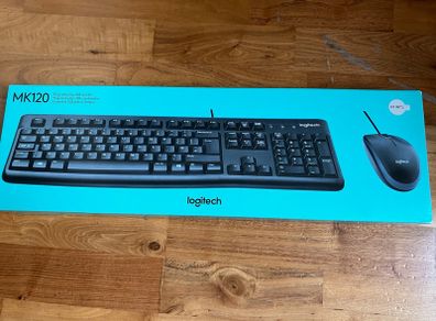 Brand New Wired Keyboard and Mouse (Logitech - MK120)