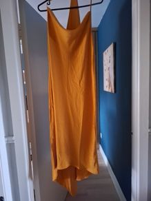 womens golden yellow dress