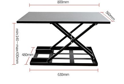BRAND NEW Standing Desk Computer Office Workstation Height Adjustable Lift Table Foldable Desk
