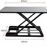 BRAND NEW Standing Desk Computer Office Workstation Height Adjustable Lift Table Foldable Desk Image 2