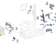 Part number: A000446224928. CU, Distance(radar) sensor