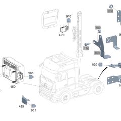 Part number: A000446224928. CU, Distance(radar) sensor