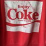 sweatshirt Coca Cola off shoulder red & white sweatshirt small Image 4