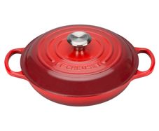 le creuset shallow casserole 26 mm red