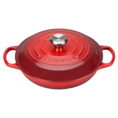 le creuset shallow casserole 26 mm red
