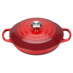 le creuset shallow casserole 26 mm red