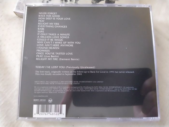 Take That - Never Forget Greatest Hits Cd
