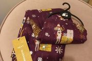Wine christmas ladies scarf from Next