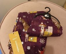 Wine christmas ladies scarf from Next