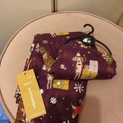 Wine christmas ladies scarf from Next