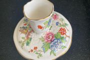 Crown Staffordshire vintage pagoda candle holder