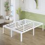 High White Double Bed Frame 4ft 6 with Rounded Corners Image 4
